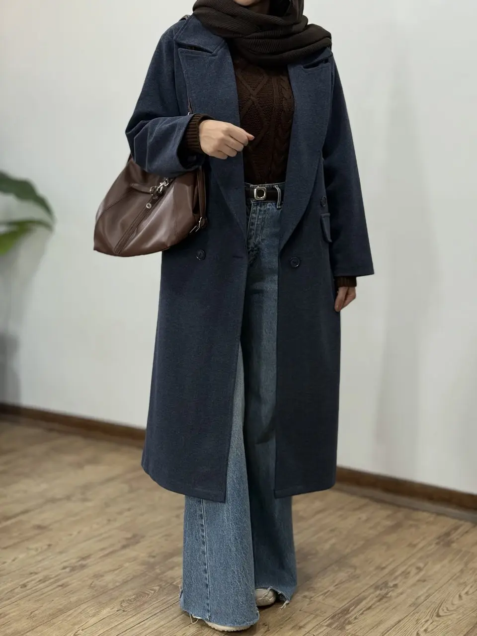 پالتو فوتر بلند آستردار آیسو نهال